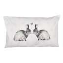 Federe Cuscini Bianco Grigio 30x50 cm