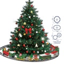 Decorazione Treno di Natale Verde Rosso 117x56x5 cm