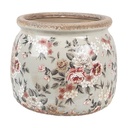 Vaso Porta Pianta Grigio Rosa Ø 16x13 cm