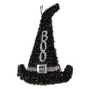 Decorazione da parete Cappello da strega Nero Color argento 28x2x39 cm