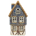 Waxinelichthouder huis 9x9x17 cm