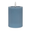 Candle with LED Blue Ø 8x13 cm / 2xAA