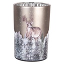 Porta tealight Grigio Marrone Ø 12x18 cm