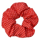 Haarelastiekje rood Ø 10x3 cm