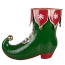 Decorazione Stivale Verde Rosso 39x16x31 cm