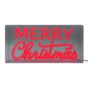 Wandlamp neon Merry Christmas 31x4x16 cm