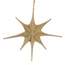 Décoration de Noël Étoile Couleur or 125x10x125 cm