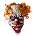 Décoration tête de fantôme de clown Blanc 15x12x21 cm