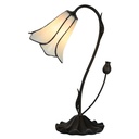 Lampe de table Tiffany Blanc Ø 17x43 cm E14/max 1x25W