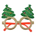 Bril met kerstbomen 13x3x11 cm
