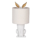 Tischlampe Weiß Beige Ø 20x43 cm E27/max 1x60W